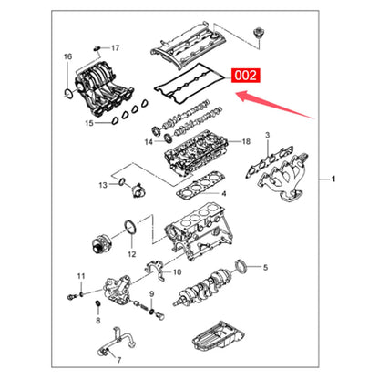 For BUICK EXCELLE CHEVROLET AVEO CHEVY CORSA CRUZE OPTRA DAEWOO GENTRA Valve Cover Gasket 96353002 Seal Parts Accessories
