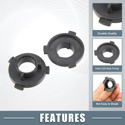 X Autohaux 2pcs Auto H7 LED Headlight Bulb Holder Adapter Socket Base Holders Clip for Kia K3/4/5 for Hyundai Car Accessories