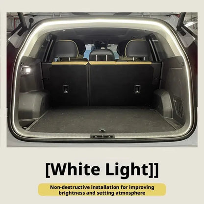 Car high brightness trunk lighting ambient light interior decoration LED wiring free automatic sensing tailgate light strip