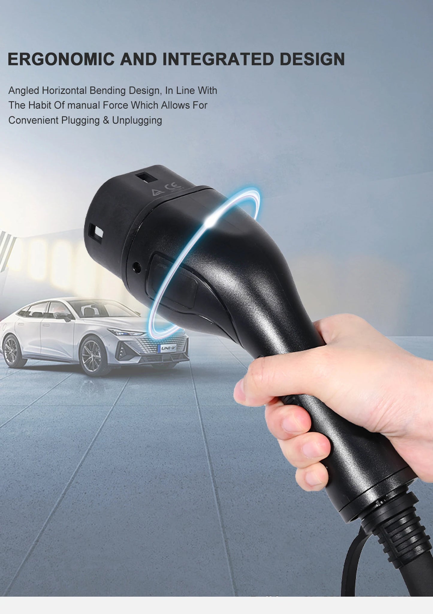 EVcharger4U Type 2 to Type2 EV Charging Cable 1Phase/3Phase 16A/32A 3.5KW/7KW/11KW 3M Charger Cables For Electric Vehicle