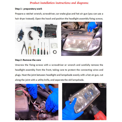 For Honda Fit Jazz Hatchback 2008 2009 2010 Front Headlamp Cover Headlight Lens Shell Plexiglass Replace Original Lampshade