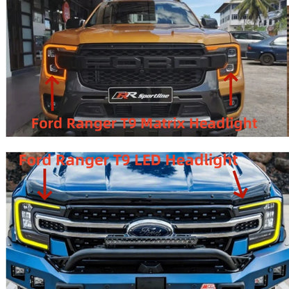 For Ford Ranger T9 Matrix Turn Signal Module DRL Color Change To Amber Headlight Daylight Boards Replace Functional Car Light