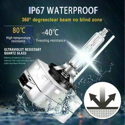 2PCS 35W HID XENON Headlight Replacement Bulb For Mercedes-Benz ML W164 2007 2008 2009 2010 2011 2012 6000K White