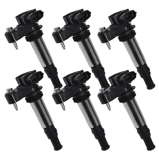 6pièces bobine d'allumage pour CADILLAC CTS 2.8L 3.6L STS SRX GMC ACADIA CHEVROLET TRAVERSE VECTRA MALIBU SATURN OUTLOOK BUICK ALLURE (livraison : 5 à 12 jours)