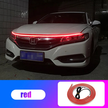 OKEEN Led Car Hood Lights Strip Universal Auto Decorative Atmosphere Lamps Ambient Lights For Car Daytime Running Lights DRL 12V