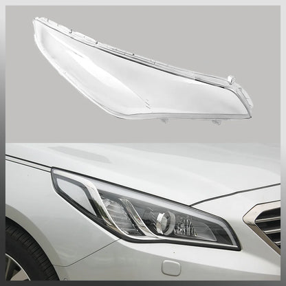 For Hyundai Sonata 2015 2016 Front Headlamp Cover Transparent Headlight Shell Lens Plexiglass Replace Original Lampshade