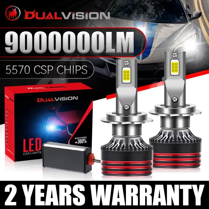 M8PRO H7 H4 H11 LED voiture phares Canbus H3 H1 H8 H9 9005 HB3 9006 HB4 9012 HIR2 5570 CSP M8 Pro 12V feux antibrouillard 9000000LM 6000K