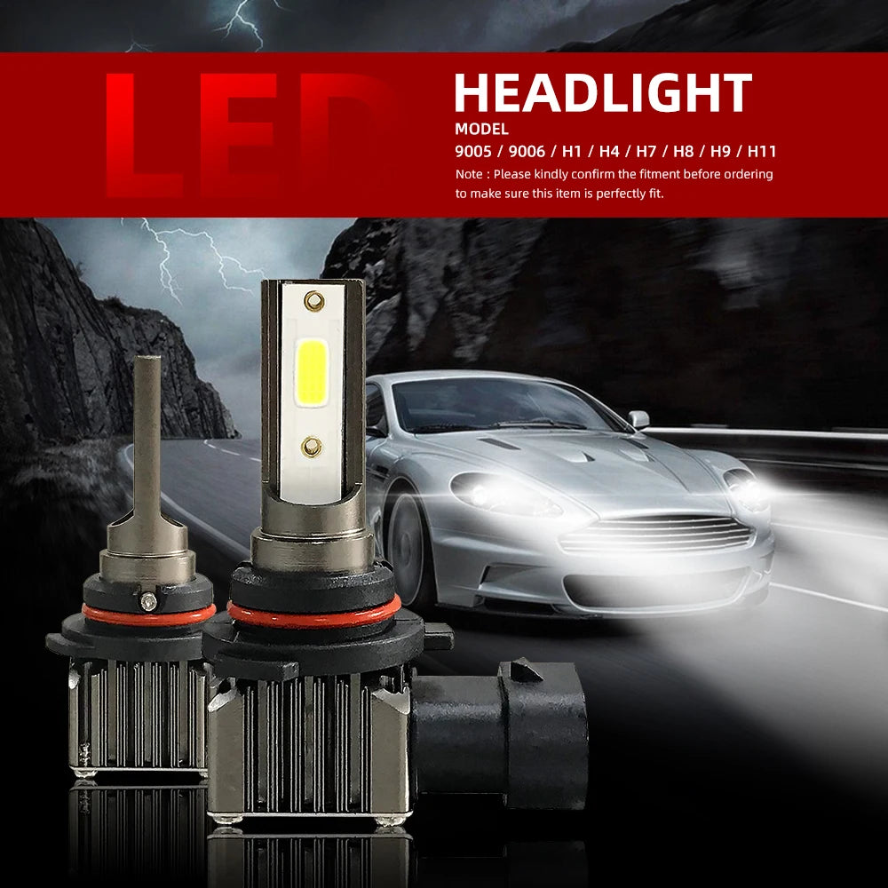 2/4Pcs Led Headlight Bulb Plug-N-Play Auto Lamp Light For Range Rover Range Rover Evoque 2012 2013 2014 2015 2016 2017 2018 2019