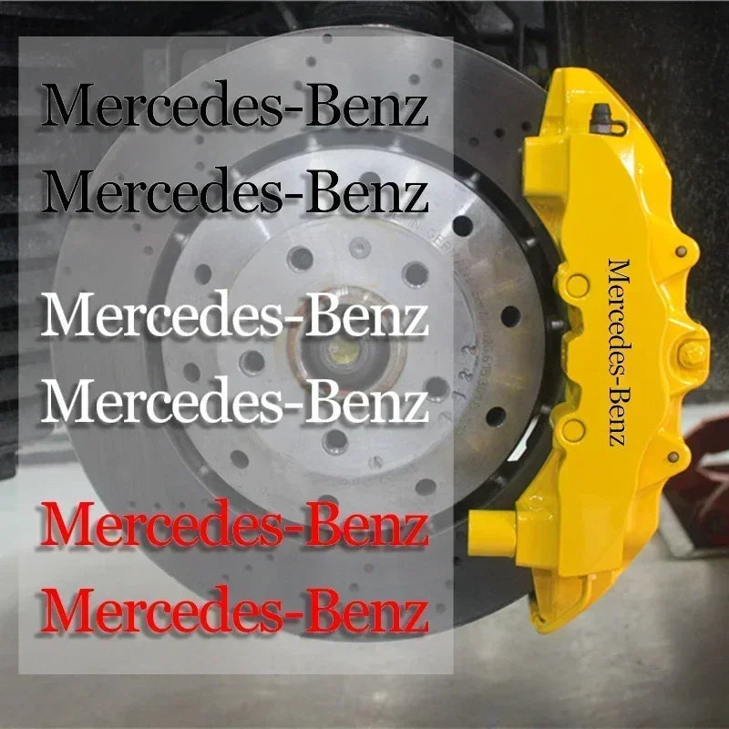 Car Brake Caliper Sticker Decal for Mercedes Benz W166 W212 W213 W246 W176 W177 W205 C180 C63 W167 A B C E Class GLE Decoration