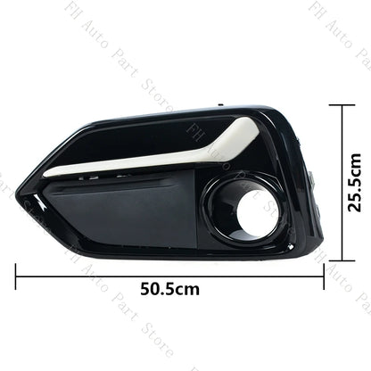 Front Rear Fog Lamp Light Trim Frame Shell Cover Lid Bezel For Honda Civic Hatchback 2020 2021