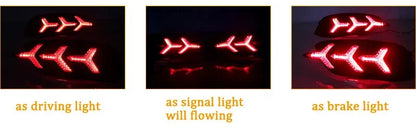 Car LED Rear Bumper Lamps For Honda Civic 2016 - 2020 Brake Light Turn Signal Backup Reflector Lamp Taillights Car Fog lamp
