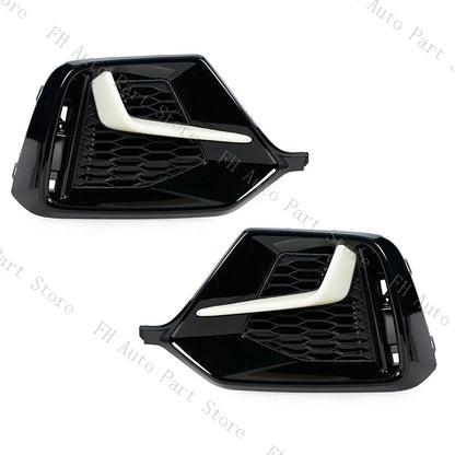 Front Rear Fog Lamp Light Trim Frame Shell Cover Lid Bezel For Honda Civic Hatchback 2020 2021