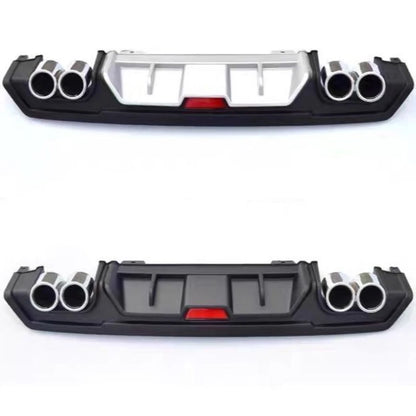 High Quality Sporty Style Rear Bumper Protector Guard Cover Difuser Body Kit For Honda Civic 10th Gen 4DR 2016 2018 2019 2017