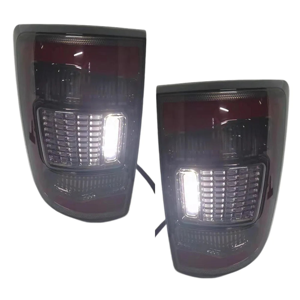 Auto Accessories Fit For Dodge Ram 1500 2010 2009-2018 Led Rear Tail Lights & Yellow Turn Signal Lights Rear Working Lights