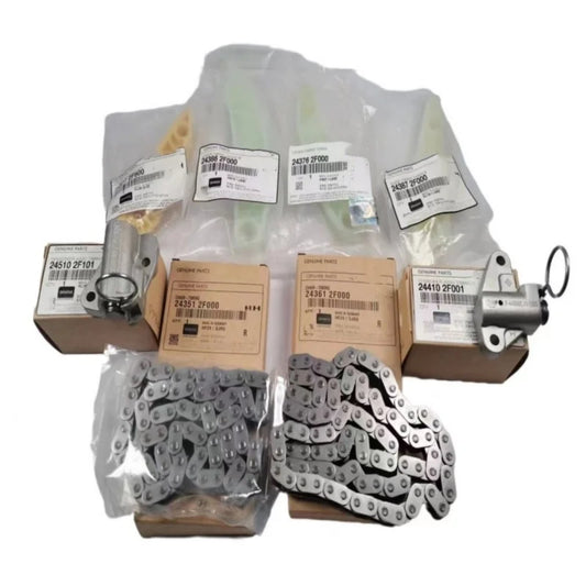 Brand neuf 243612F000 243512F000 chaîne de distribution eight piece jeu, adapté à Kia Sorento 2.2T diesel cars et Wick 2.2T (livraison : 5 à 12 jours)