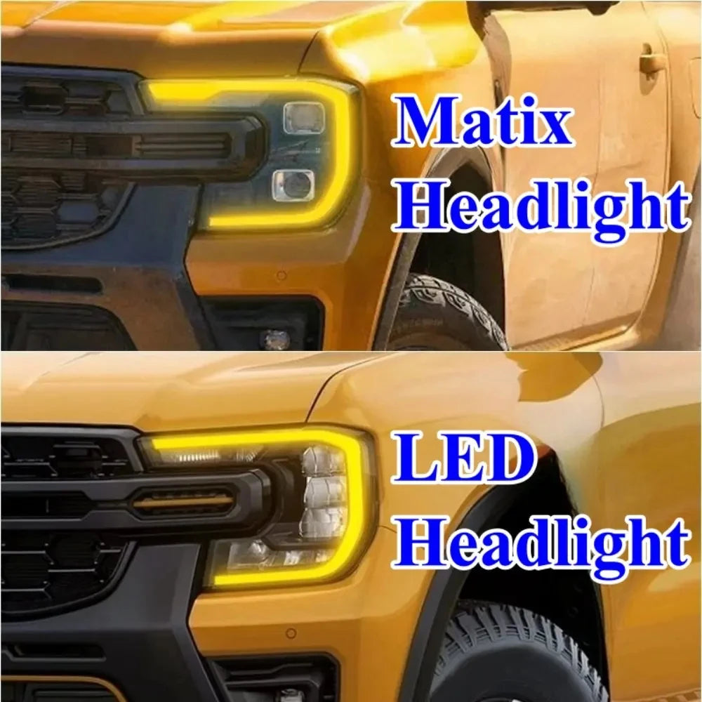 For Ford Ranger T9 Matrix Turn Signal Module DRL Color Change To Amber Headlight Daylight Boards Replace Functional Car Light