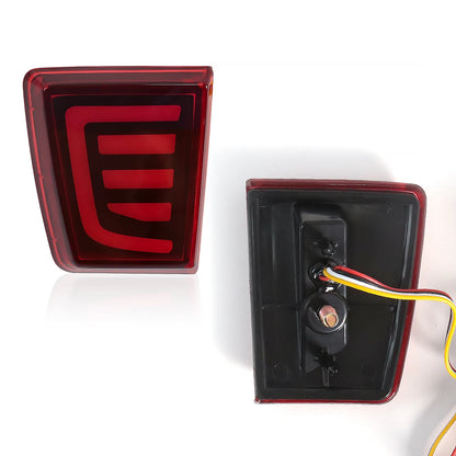 Car LED Rear Bumper Reflector For Mitsubishi Pajero Shogun V97 V98 V87 V93 V95 Montero 2007 - 2020 Tail Brake Turn Signal Light