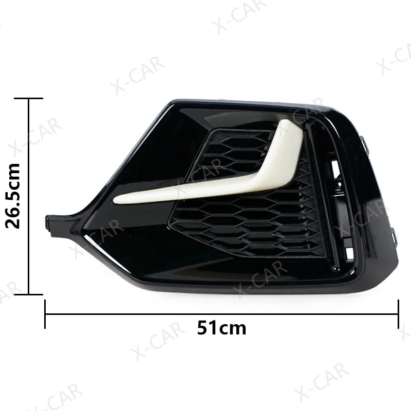 For Honda Civic Hatchback 2020 2021 Front Rear Bumper Fog Light Foglamp Trim Cover Frame Shell Lid Bezel