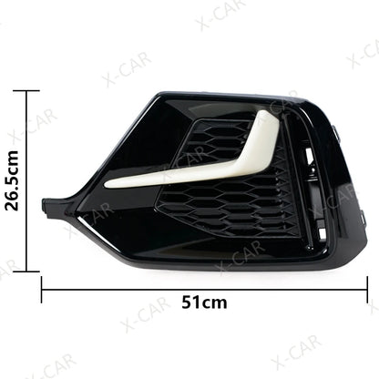 For Honda Civic Hatchback 2020 2021 Front Rear Bumper Fog Light Foglamp Trim Cover Frame Shell Lid Bezel