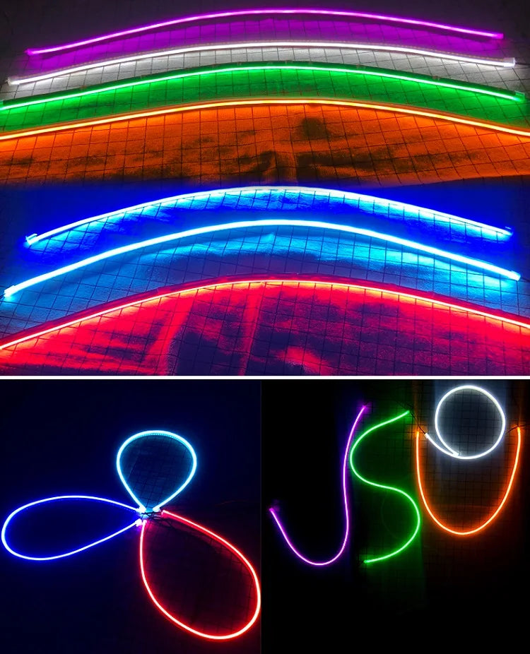 OKEEN Led Car Hood Lights Strip Universal Auto Decorative Atmosphere Lamps Ambient Lights For Car Daytime Running Lights DRL 12V