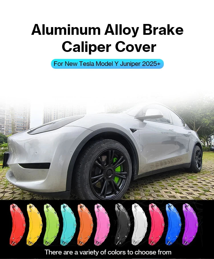 Aluminum Alloy Caliper Covers For New Tesla Model Y Juniper 2025 Brake Caliper Covers Model 3 Highland 2024-2025 Car Accessories