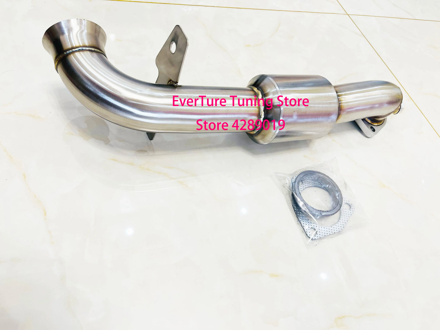 Catalyst Downpipe For Mini Cooper R55 R56 R57 R58 R59 R60 turbo exhaust pipe With 200cell Catalyst 2.5'' OD pipe