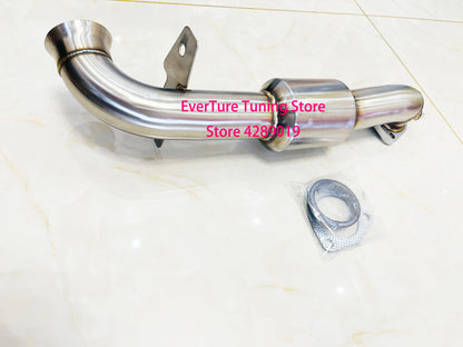 Catalyst Downpipe For Mini Cooper R55 R56 R57 R58 R59 R60 turbo exhaust pipe With 200cell Catalyst 2.5'' OD pipe