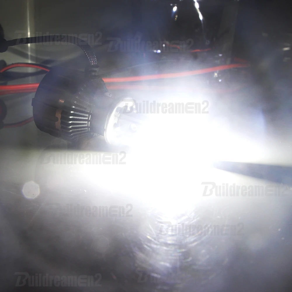 2 Pieces LED Headlight Low High Beam 100W High Bright Car Front Canbus Head Light Accessories For Ford KA KA+ 1996-2023