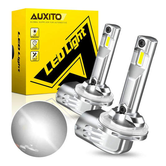 AUXITO 2pièces H27W H27 LED 881 880 LED feux antibrouillard Canbus H27W/1 H27W/2 ampoule LED voiture Fog Driving lampe DRL sans erreur canbus 12V 6500K blanc (livraison : 5 à 12 jours)