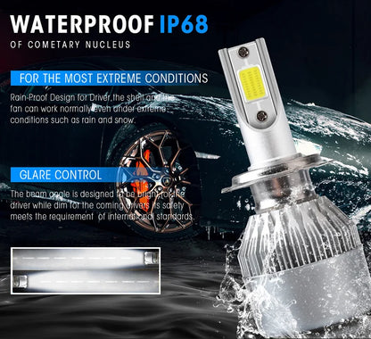 C6 Auto Led Headlight Bulbs H3 H1 H4 H7 H11 880 881 H27 Bulbs 9005 HB3 H10 HB4 9006 H13 6000K 12V Auto Headlamps