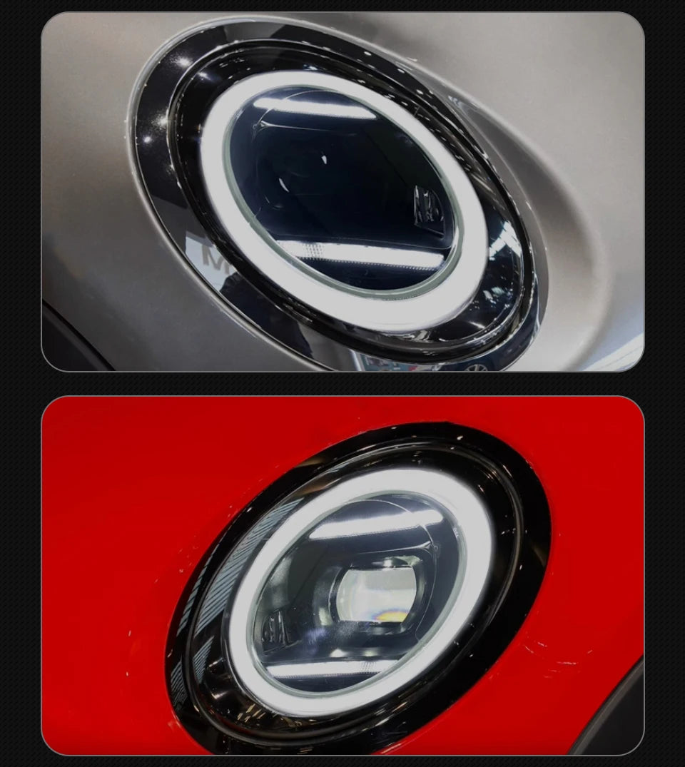 AKD Head Lamp for MINI F55 F56 LED Headlight 2014-2022 Headlights F56 F54 F57 DRL Turn Signal High Beam Angel Eye Projector Lens