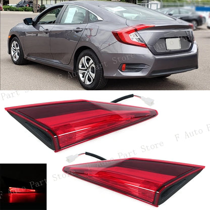 Car Rear Bumper Inner Tail Light Brake Stop Reverse Lamp Taillamp For Honda Civic 10th Sedan 2016 2017 2018 2019