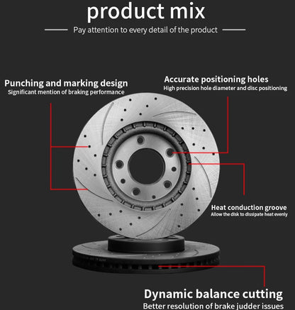 High quality Resolve brake shaking car Brake Discs For Honda Edix Element Elysion Fit Aria EV Shuttle Freed Spike Freed+