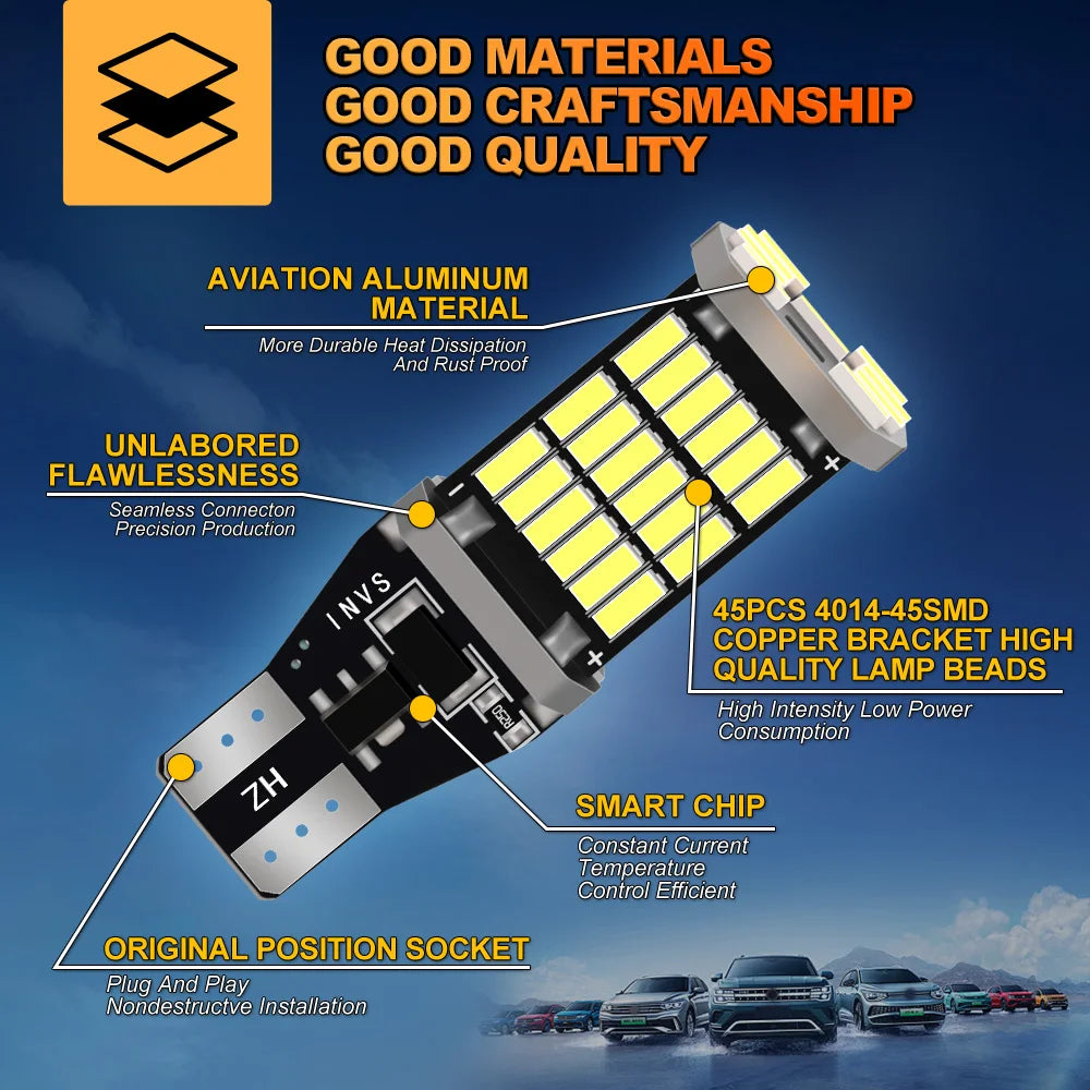 2pcs LED Reverse Light For Dodge Durango Accessories 1998-2009 2000 2001 2002 2003 2004 2005 2006 2007 2008 Backup Canbus Lamp