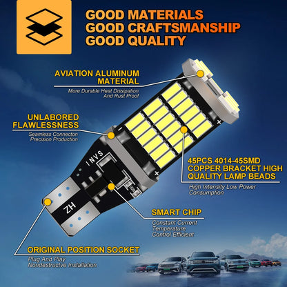 2pcs LED Reverse Light For Dodge Durango Accessories 1998-2009 2000 2001 2002 2003 2004 2005 2006 2007 2008 Backup Canbus Lamp