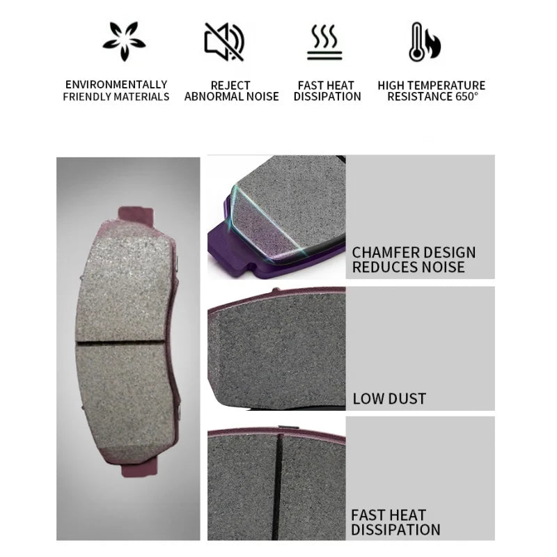 High Performance Genuine Ceramic car brake pads for nissan 300ZX (Z32) 350Z roadster 370Z AD Almera Classic Tino  Altima Ariya 