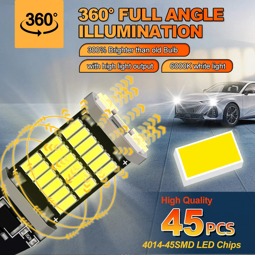 2pcs LED Reverse Light For Dodge Durango Accessories 1998-2009 2000 2001 2002 2003 2004 2005 2006 2007 2008 Backup Canbus Lamp