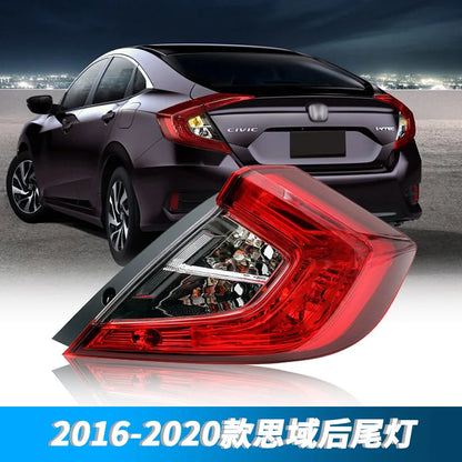 Auto Rear Left & Right Tail Light Cover Brake Lamp Brake Light Housing For Honda Civic 2016 2017 2018 2019 2020