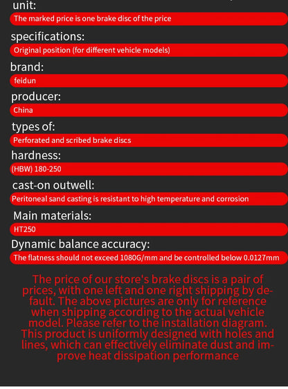 Noiseless Resolve brake shaking Car Brake Discs For Honda Concerto Crider Crossroad Crosstour CR-V CR-X Del Sol CR-Z e:NP1 e:NS1