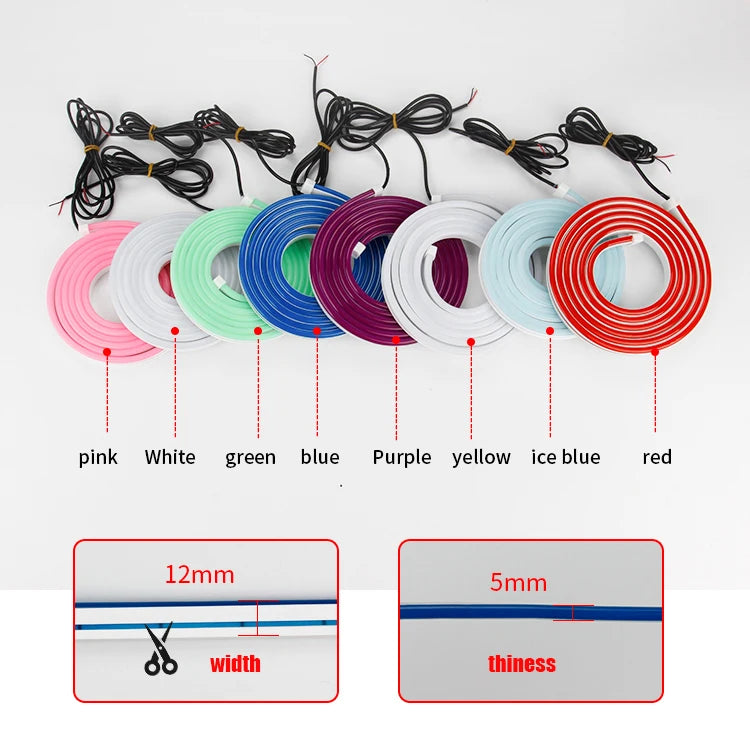 OKEEN Led Car Hood Lights Strip Universal Auto Decorative Atmosphere Lamps Ambient Lights For Car Daytime Running Lights DRL 12V