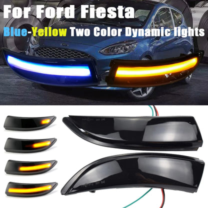Dynamic LED Turn Signal Light Flowing Side Wing Rearview Mirror Blinker Indicator For Ford Fiesta Mk7 2008-2017 For Ford B-Max