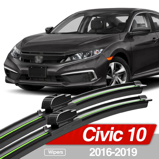 Pour Honda Civic 10 2016-2019 avant essuie-glace Blades 2pièces Windscreen Window accessoires 2017 2018 (livraison : 5 à 12 jours)