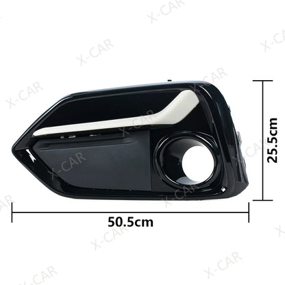 For Honda Civic Hatchback 2020 2021 Front Rear Bumper Fog Light Foglamp Trim Cover Frame Shell Lid Bezel