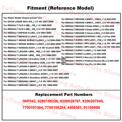 Fuel Injectors Valve For RENAULT CLIO 2.0L GRAND SCÉNIC MEGANE TRAFIC ESPACE KANGOO LAGUNA Nozzle Accessories 8200207049 IWP042