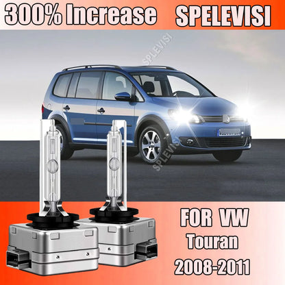 2Pcs Xenon HID Headlight Car Lamp D1S For VW Volkswagen Touran 2008 2009 2010 2011  Auto Lamp 6000K