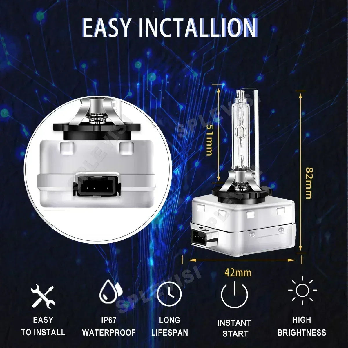 2Pcs D1S Car Xenon Light 6000K HID White For Porsche Panamera 970 2009 2010 2011 2012 2013 2014 2015 2016 Xenon Lamp Bulbs