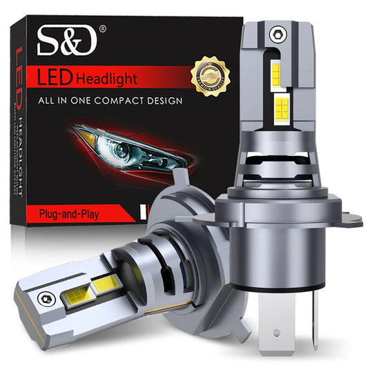 40000LM Canbus H4 phare ampoules LED 9003 HB2 haute Low Beam 120W voiture feux 24 CSP 3570 Turbo Led Diode lampes 12V 6500K (livraison : 5 à 12 jours)