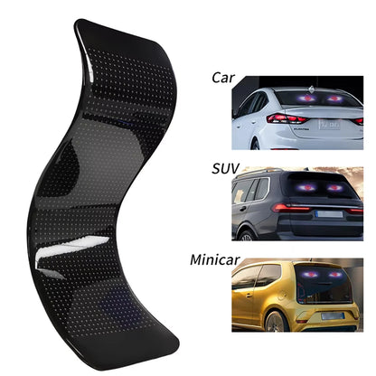 2PCS Demon Eyes Car Soft Screen LED Pixel Panel Light DIY Programmable Flexible Decoraive Light For Car Truck Board Windshield