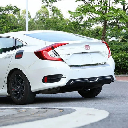 High Quality Sporty Style Rear Bumper Protector Guard Cover Difuser Body Kit For Honda Civic 10th Gen 4DR 2016 2018 2019 2017