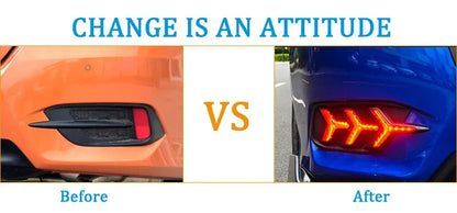 Car LED Rear Bumper Lamps For Honda Civic 2016 - 2020 Brake Light Turn Signal Backup Reflector Lamp Taillights Car Fog lamp